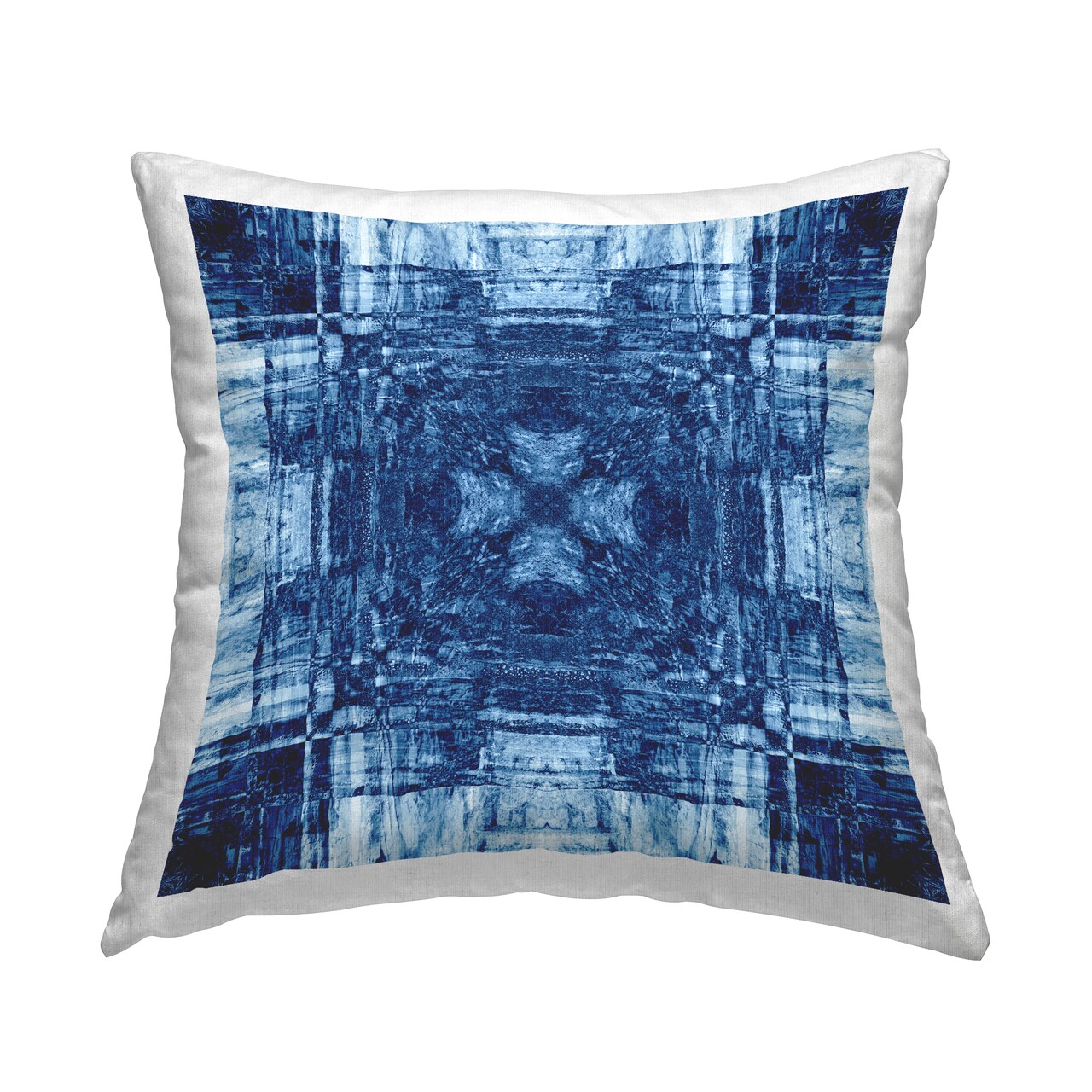 Linear Geometric Pattern Decorative Printed Throw Pillow Design by Elspeth Helen Meabank Perkin, 18 x 7 x 18